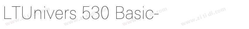 LTUnivers 530 Basic字体转换